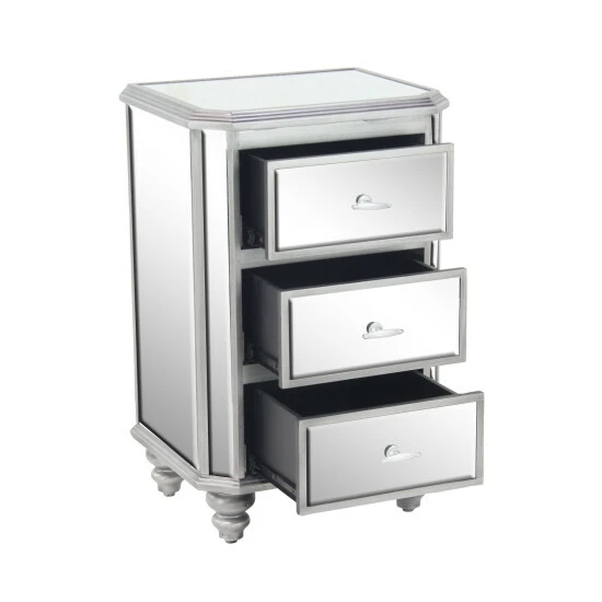 Deals 🔔 Studio 350 Grey Glass Glam Chest 27 X 18 X 14 🛒 - Image 6