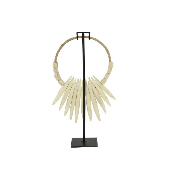 Best reviews of 😉 Studio 350 Teak Bohemian Sculpture People 20 X 10 X 5 - 10 X 5 X 20 White 🛒 - Image 3