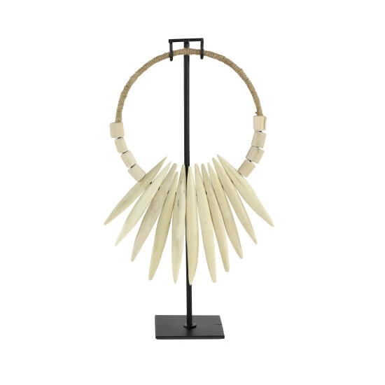 Best reviews of 😉 Studio 350 Teak Bohemian Sculpture People 20 X 10 X 5 - 10 X 5 X 20 White 🛒 - Image 5