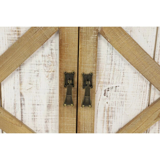 Discount 🥰 Studio 350 Brown Wood Farmhouse Storage Bench 35 X 48 X 19 - 48 X 19 X 35 ✔️ - Image 7