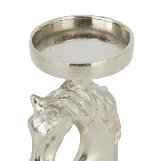 Best Sale ⌛ Studio 350 Aluminum Contemporary Candle Holder (Set Of 2) Silver 🔔 - Image 5