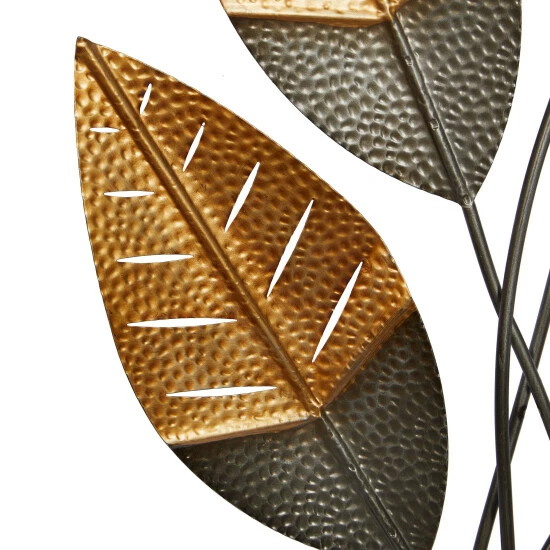 Wholesale 👏 Studio 350 Gold Metal Contemporary Wall Decor Floral And Botanical 43 X 17 X 2 🎁 - Image 4