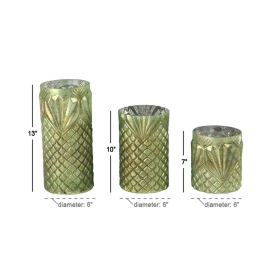 Best deal ๐งจ Studio 350 Glass Natural Candle Holder Set Of 3 13 X 6 X 6 Beige ๐ - Image 7