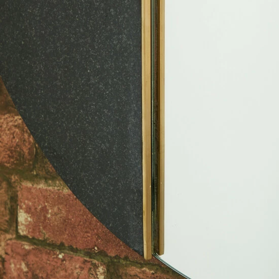 Cheapest โ๏ธ Studio 350 Black Glass Contemporary Wall Mirror 28 X 28 X 1 - 28 X 1 X 28Round ๐งจ - Image 4