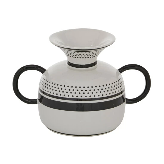 Best Pirce π Studio 350 White Dolomite Eclectic Vase 6 X 8 X 6 π€© - Image 2