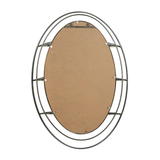 Budget 🛒 Studio 350 Silver Metal Modern Wall Mirror 36 X 25 X 6 - 25 X 6 X 36 ✔️ - Image 3