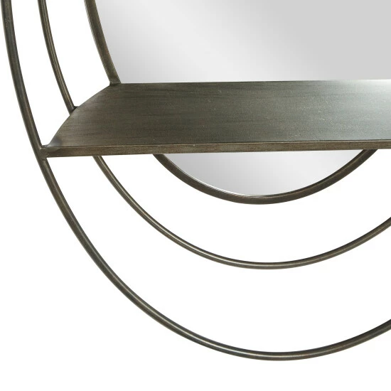 Budget 🛒 Studio 350 Silver Metal Modern Wall Mirror 36 X 25 X 6 - 25 X 6 X 36 ✔️ - Image 5