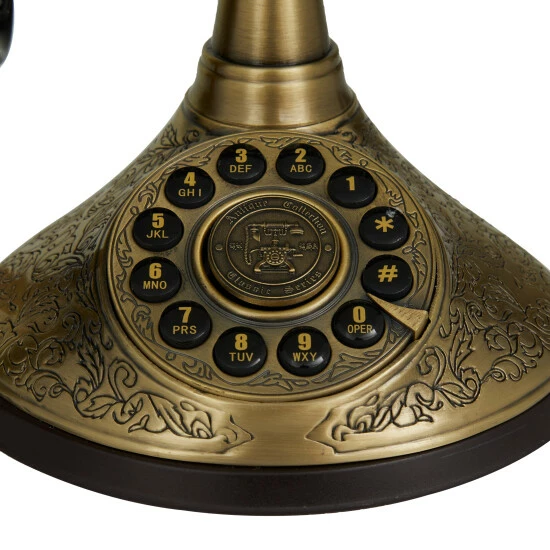 Best deal ⭐ Studio 350 Gold Bronze Vintage Telephone - 10 X 6 X 7 ✔️ - Image 4