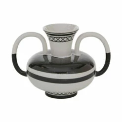 Best deal 🔔 Studio 350 Ceramic Vase With Handles 7"L X 7"W X 7"H - 7 X 7 X 7 🔔