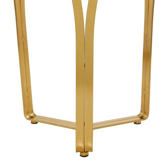 New 🤩 Studio 350 Gold Metal Contemporary Accent Table - 16 X 16 X 23 🥰 - Image 4