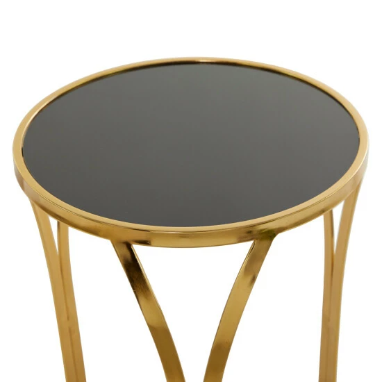 New 🤩 Studio 350 Gold Metal Contemporary Accent Table - 16 X 16 X 23 🥰 - Image 5