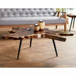 Wholesale 🌟 Studio 350 Brown Iron Contemporary Coffee Table 16 X 47 X 45 🎉