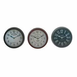Deals 🥰 Studio 350 Multi Iron Traditional Wall Clock No Theme (Set Of 3) 😀
