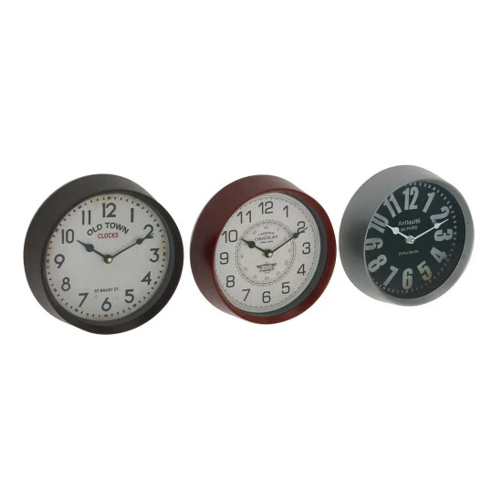 Deals 🥰 Studio 350 Multi Iron Traditional Wall Clock No Theme (Set Of 3) 😀 - Image 2