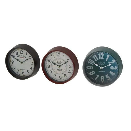 Deals 🥰 Studio 350 Multi Iron Traditional Wall Clock No Theme (Set Of 3) 😀 - Image 3