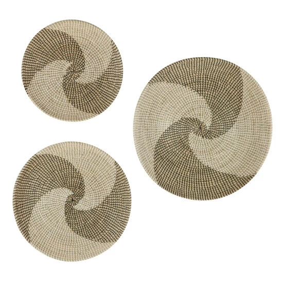 Discount ๐คฉ Studio 350 Beige Dried Plant Material Contemporary Wall Decor Abstract (Set Of 3) ๐