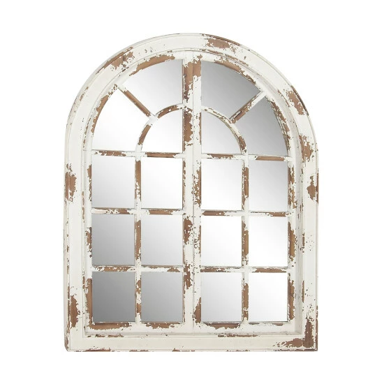 Wholesale 😀 Studio 350 Fir Farmhouse Wall Mirror 48 X 37 X 2 Grey 🎉 - Image 3