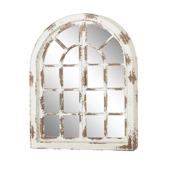 Wholesale 😀 Studio 350 Fir Farmhouse Wall Mirror 48 X 37 X 2 Grey 🎉 - Image 4