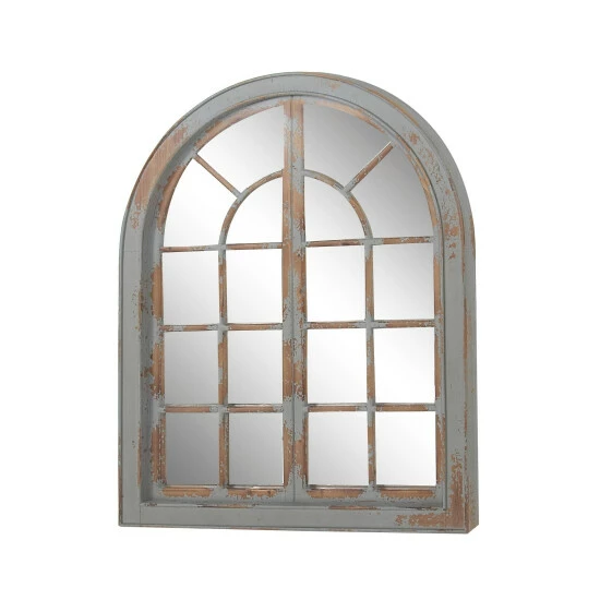 Wholesale 😀 Studio 350 Fir Farmhouse Wall Mirror 48 X 37 X 2 Grey 🎉 - Image 8