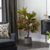 Top 10 🛒 Studio 350 49-in. Green And Red Faux Croton In Black Planter - 34 X 33 X 49 ❤️