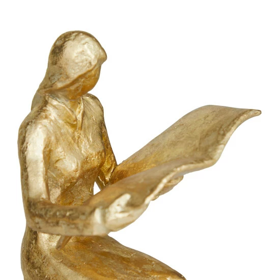 Discount ๐ฏ Studio 350 Gold Polystone Glam Bookends (Set Of 2) - S/2 8"W, 4"H ๐ - Image 4