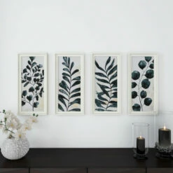 Best reviews of 🛒 Studio 350 Dark Green Wood Vintage Framed Wall Art (Set Of 4) 🔥