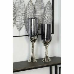 Budget 💯 Studio 350 Black Glass Modern Candle Holder 26 X 6 X 6 - 6 X 6 X 26 ✨