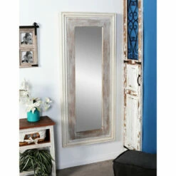 Buy 🤩 Studio 350 White Pine Farmhouse Wall Mirror 59 X 26 X 2 - 26 X 2 X 59 ⌛