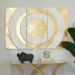 Flash Sale 🌟 Studio 350 Gold Metal Modern Abstract Wall Decor 🛒