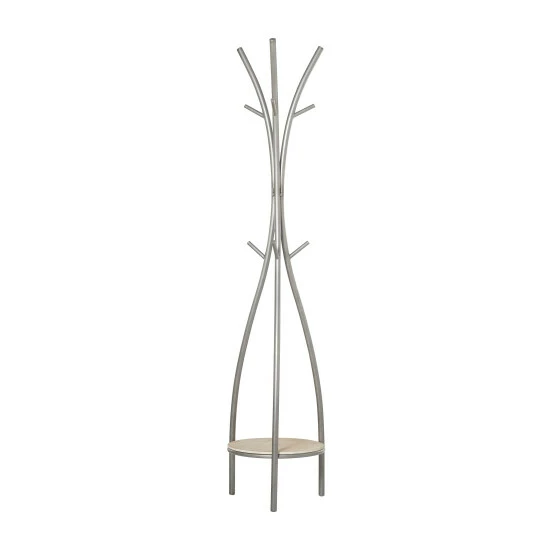 Flash Sale 😍 Studio 350 Silver Iron Metal Modern Contemporary 🧥 Coat Rack - 17 X 17 X 73 ⭐ - Image 2