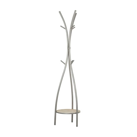 Flash Sale 😍 Studio 350 Silver Iron Metal Modern Contemporary 🧥 Coat Rack - 17 X 17 X 73 ⭐ - Image 4