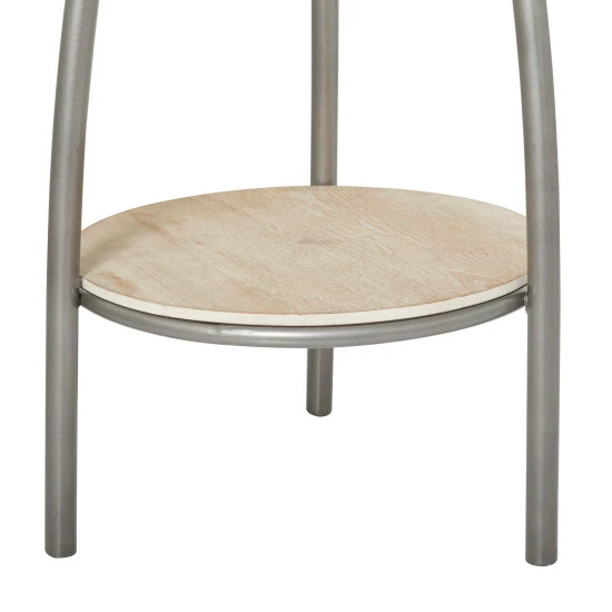 Flash Sale 😍 Studio 350 Silver Iron Metal Modern Contemporary 🧥 Coat Rack - 17 X 17 X 73 ⭐ - Image 8