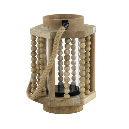 Flash Sale 🔔 Studio 350 Beige Reclaimed Wood Farmhouse Lantern 11 X 8 X 7 - 8 X 7 X 11 👍 - Image 4