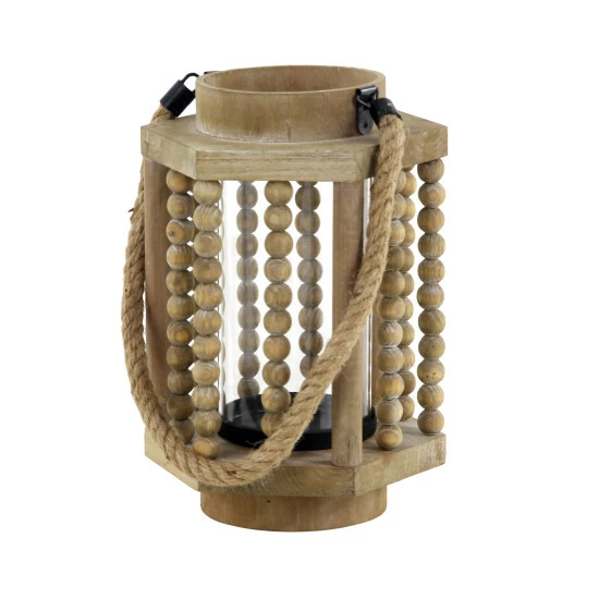 Flash Sale 🔔 Studio 350 Beige Reclaimed Wood Farmhouse Lantern 11 X 8 X 7 - 8 X 7 X 11 👍 - Image 5