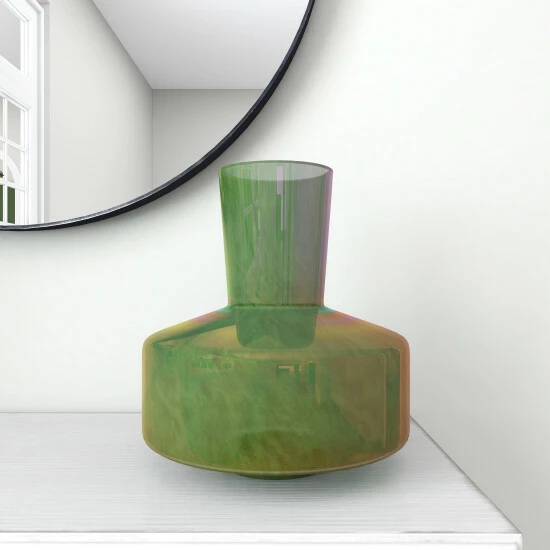 Coupon 😍 Studio 350 Green Glass Modern Vase 12 X 11 X 10 - 11 X 10 X 12 🌟 - Image 6