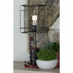 Brand new ๐ Studio 350 Red And Black Iron Industrial Accent Lamp (Set Of 2) ๐