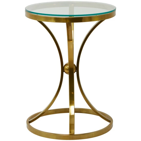 New 😍 Studio 350 Stainless Steel Contemporary Accent Table - 18 X 18 X 25 🤩 - Image 7