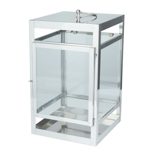 Outlet 🥰 Studio 350 Stainless Steel Contemporary Lantern - 10 X 10 X 21 Gold ⌛ - Image 2