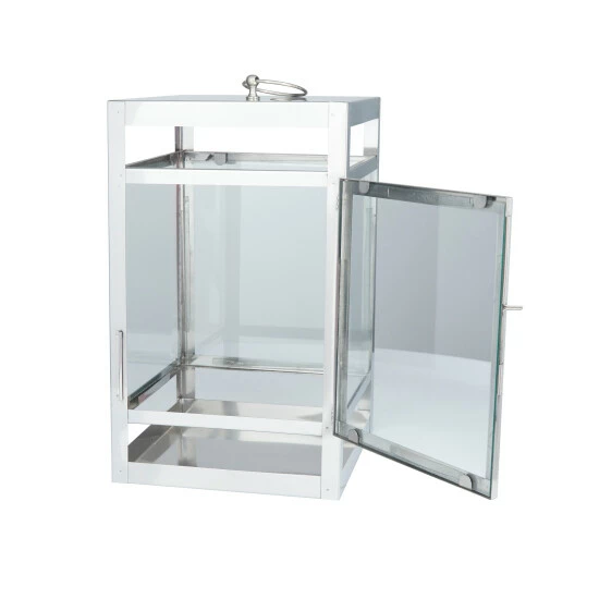 Outlet 🥰 Studio 350 Stainless Steel Contemporary Lantern - 10 X 10 X 21 Gold ⌛ - Image 4