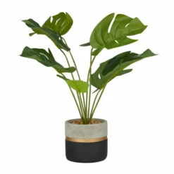 New 🔥 Studio 350 Green PVC Natural Artificial Foliage - 15"L X 11"W X 18"H 🌟