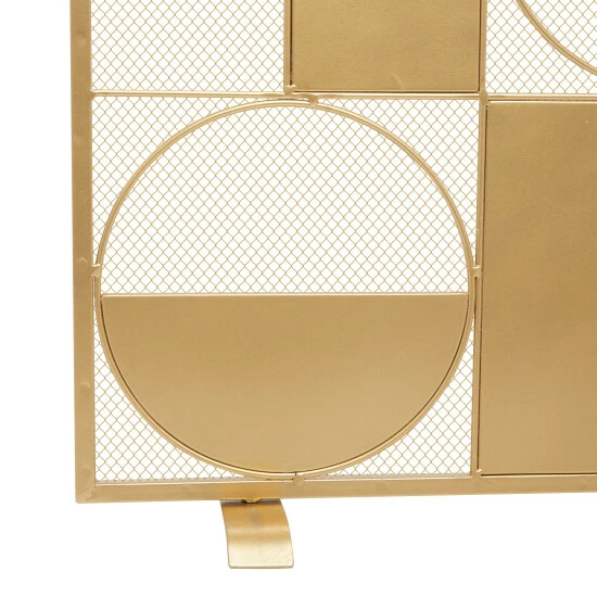 Coupon 🛒 Studio 350 Gold Iron Contemporary Fireplace Screen 32 X 40 X 6 👍 - Image 5
