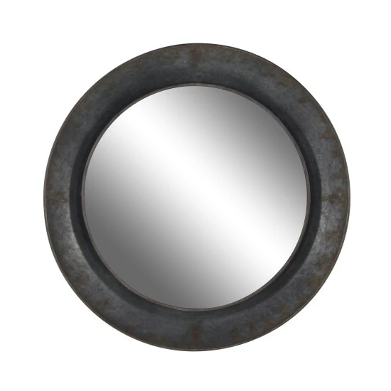 New ๐ Studio 350 Grey Metal Industrial Wall Mirror 35 X 35 X 4 - 35 X 4 X 35Round ๐คฉ - Image 2