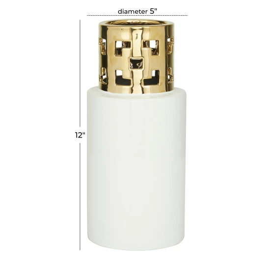 Best Pirce โ๏ธ Studio 350 White Stoneware Glam Vase ๐ - Image 5