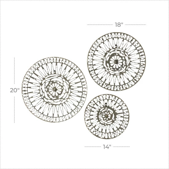 Best reviews of ⌛ Studio 350 Black Iron Eclectic Wall Decor Architecture (Set Of 3) 🌟 - Image 4