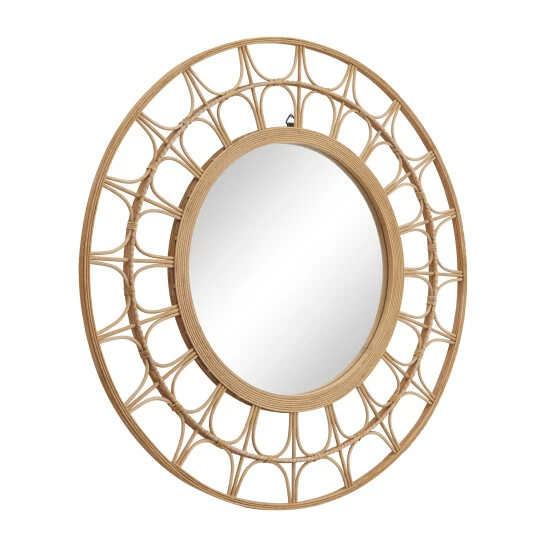 Best reviews of 🔥 Studio 350 Brown Bamboo Bohemian Wall Mirror - 35 X 35 X 1 🛒 - Image 3