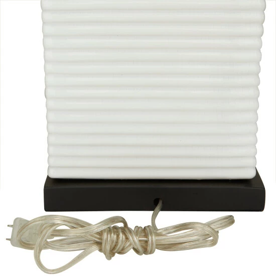 Outlet 🥰 Studio 350 White Ceramic Modern Table Lamp - 12 X 12 X 20 😉 - Image 5