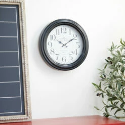 Best reviews of ✔️ Studio 350 Black Iron Farmhouse Wall Clock 14 X 14 X 2 - 14 X 2 X 14 🌟