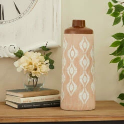 Wholesale 💯 Studio 350 Tan Porcelain Traditional Vase 15 X 6 X 6 🔔