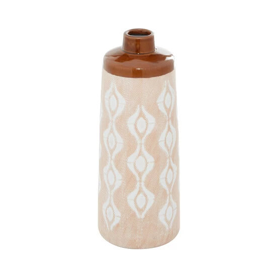 Wholesale 💯 Studio 350 Tan Porcelain Traditional Vase 15 X 6 X 6 🔔 - Image 3