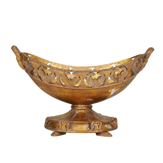 Discount ๐ฅฐ Studio 350 Bronze Polystone Traditional Decorative Bowl - 18 X 8 X 11 ๐คฉ - Image 2